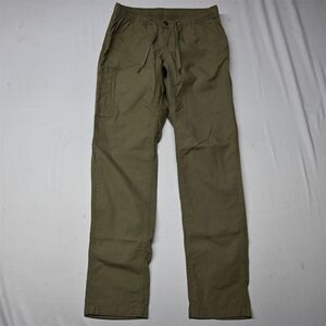 BYLT Large Khaki Ripstop Everyday Zip Pocket‎ Tapered Cargo Mens Pants